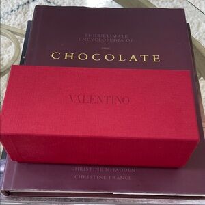 Valentino Vibrant Red sunglasses box with a brand new case by Valentino